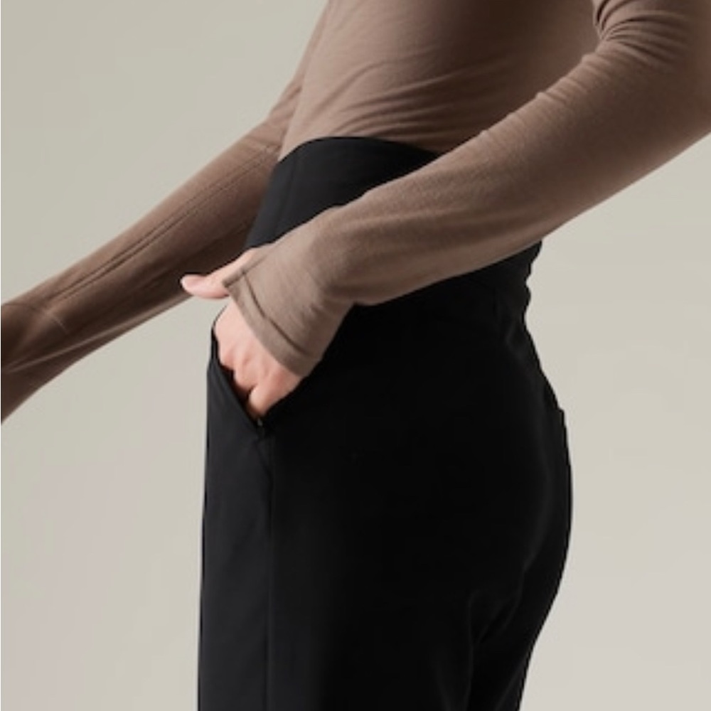 NWT Athleta Endless Black Pants size 8. - Picture 7 of 10